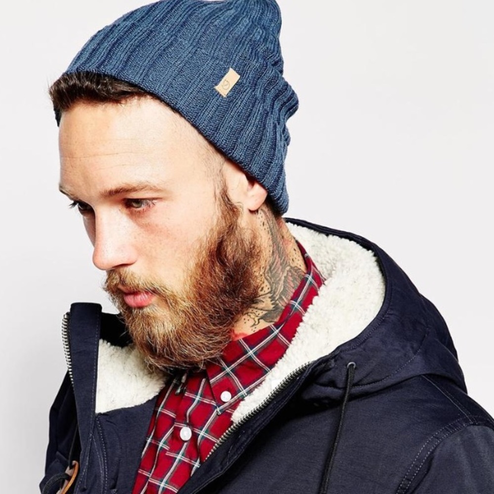 Fjallraven Byron thin beanie in Uncle blue